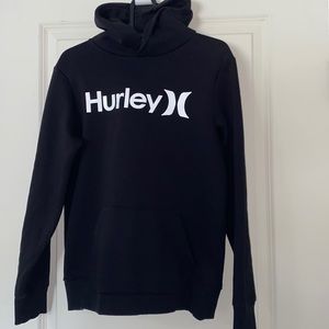 Hurley Boys Size 14/16 Black Hooded Sweatshirt